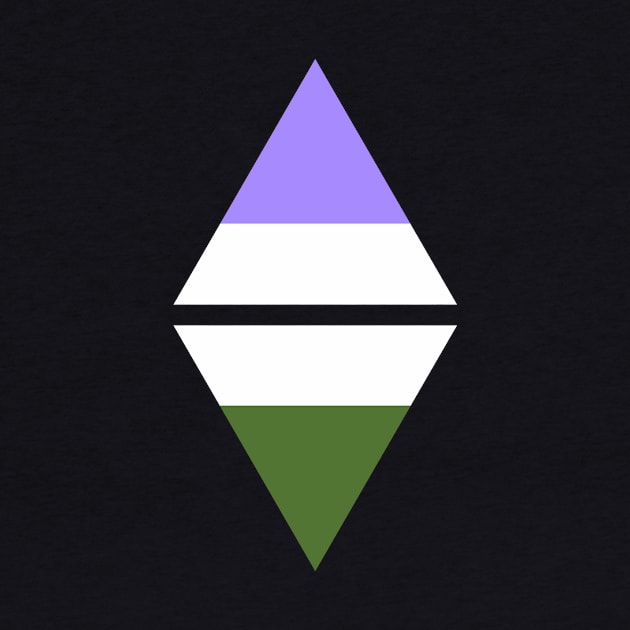 #nerfingwithpride Auxiliary Logo - Genderqueer Pride Flag by hollowaydesigns